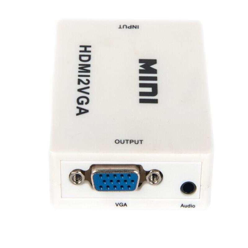 Мини размер HDMI към VGA + аудио конвертор 1080P