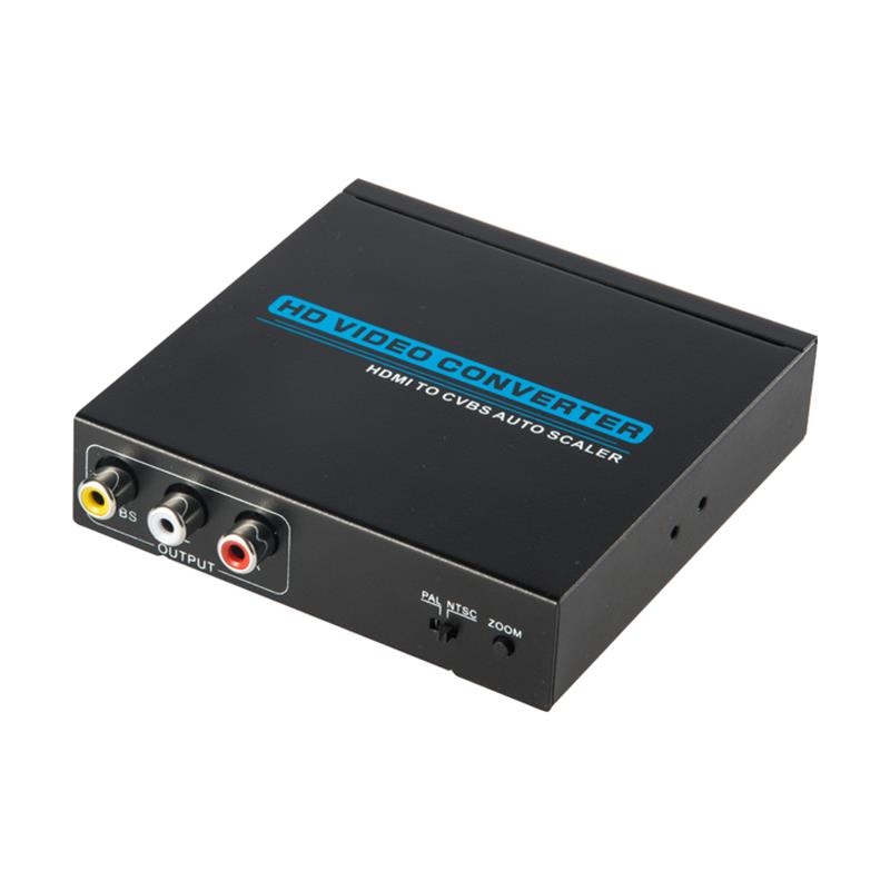 Висококачествен HDMI към AV / CVBS конвертор Автомобилен скалер 1080P
