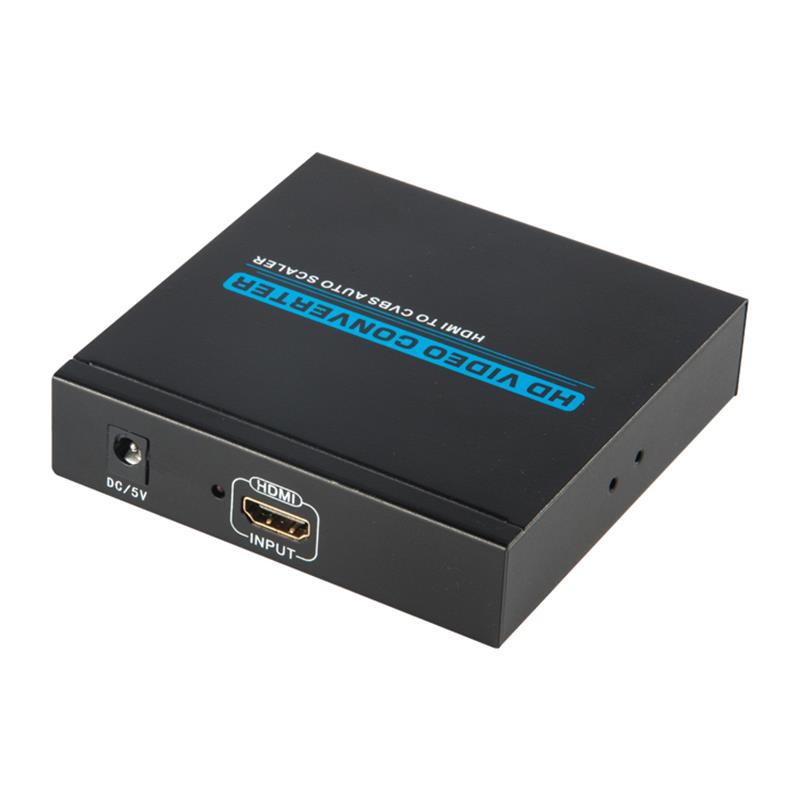 Висококачествен HDMI към AV / CVBS конвертор Автомобилен скалер 1080P