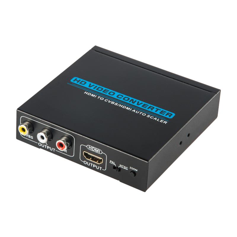 HDMI TO CVBS / AV + HDMI CONVERTER Автоматичен скалер 1080P