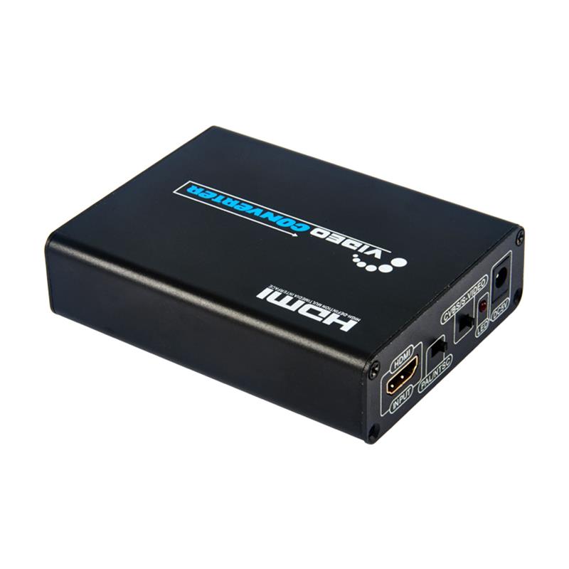 HDMI TO CVBS / AV + S-Video Converter Auto Scaler