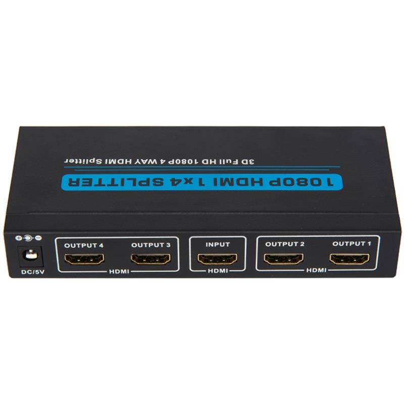 4 порта HDMI 1x4 Splitter Поддръжка 3D Full HD 1080P