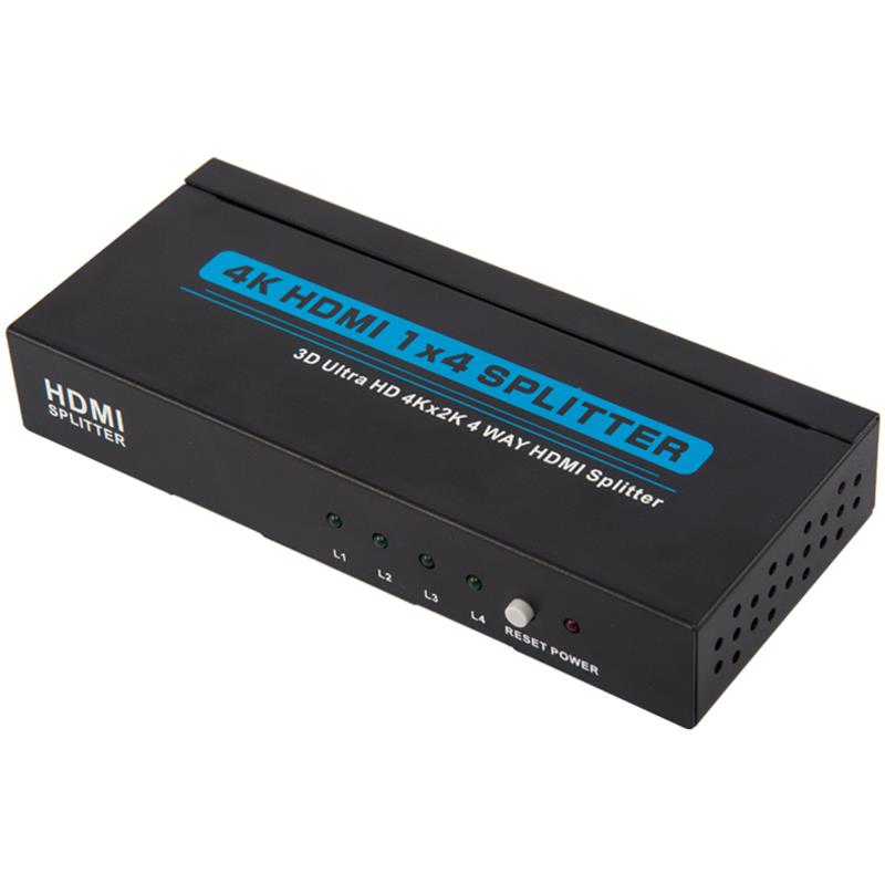 4K 4 порта HDMI 1x4 Splitter Поддръжка 3D Ultra HD 4Kx2K / 30Hz