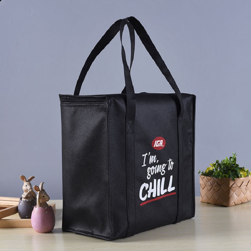 SGC23 Промоционални чанти за охладител Персонализирано лого Портативно Нетъкана Голяма Топлоизолирана чанта с термо обяд