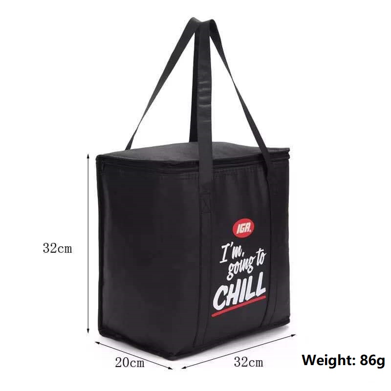 SGC23 Промоционални чанти за охладител Персонализирано лого Портативно Нетъкана Голяма Топлоизолирана чанта с термо обяд