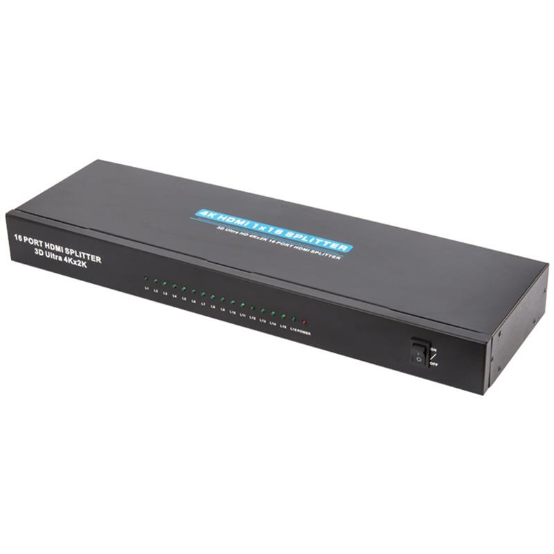 4K 16 порта HDMI 1x16 Splitter Поддръжка 3D Ultra HD 4Kx2K / 30Hz