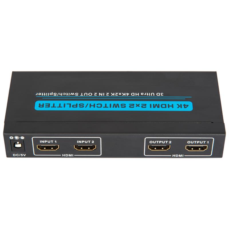 Поддръжка на превключвател / сплиттер 4K / 30Hz HDMI 2x2 3D Ultra HD 4Kx2K / 30Hz