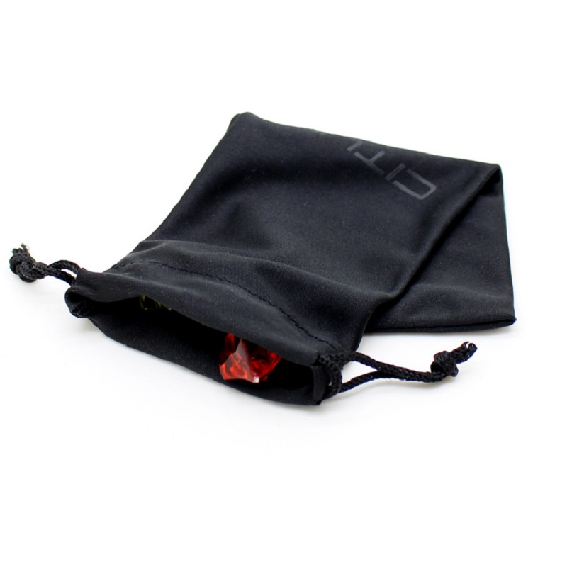 SGS46 Лого по поръчка Soft Sunglass Pouch Bag Black Drwstring Microfire Eyeglass Bag