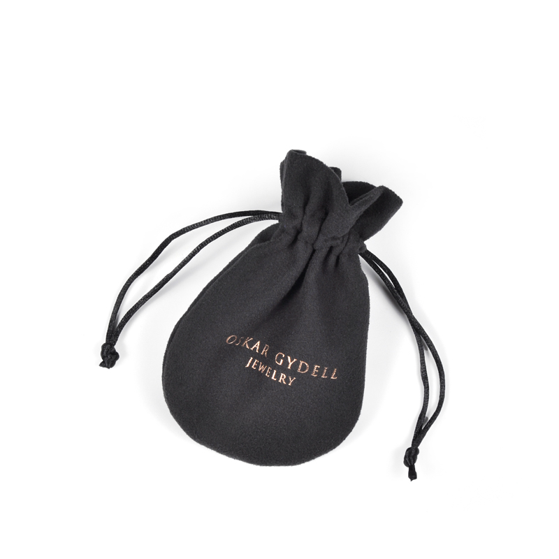 SGS51 Персонализиран черен шнур за бижута, чанта за подаръци, тениска, велур, бижута, опаковъчни торби