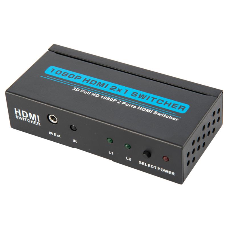 Поддръжка на V1.3 HDMI 2x1 превключвател 3D Full HD 1080P