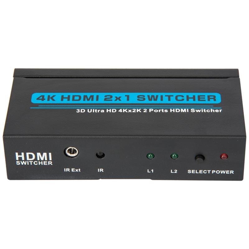 V1.4 4K / 30Hz HDMI 2x1 Switcher Поддръжка 3D Ultra HD 4K * 2K / 30Hz