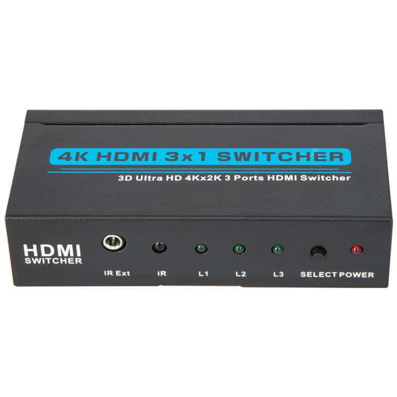 V1.4 4K/30Hz HDMI 3x1 Switcher Поддръжка 3D Ултра HD 4K*2K/30Hz