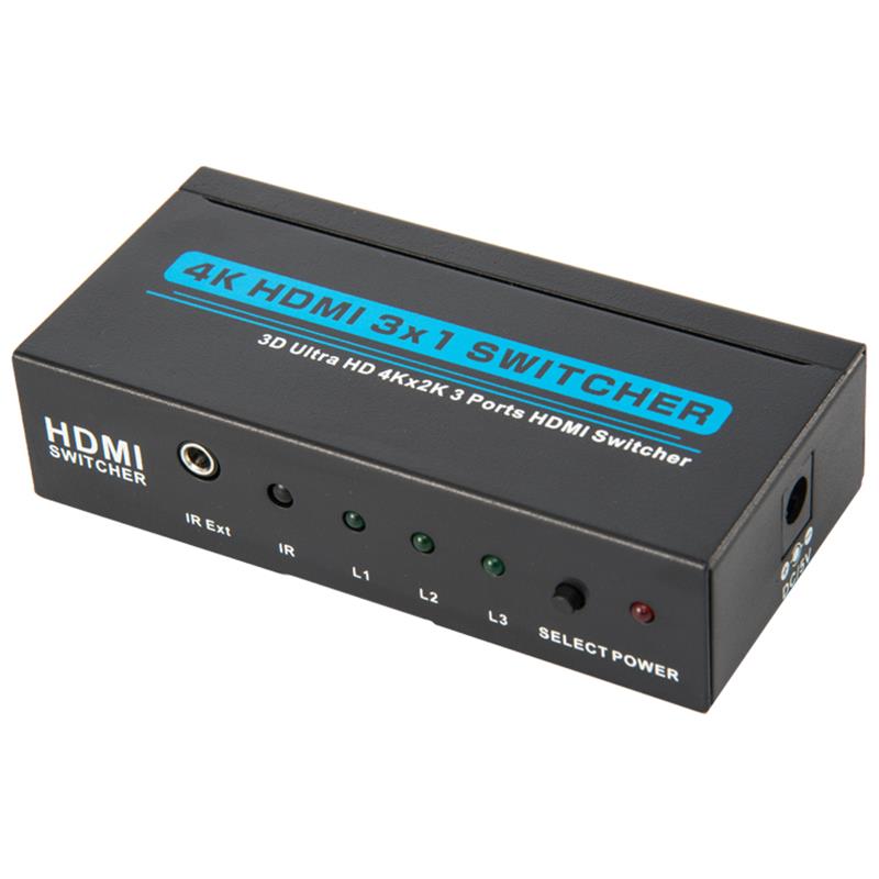 V1.4 4K/30Hz HDMI 3x1 Switcher Поддръжка 3D Ултра HD 4K*2K/30Hz