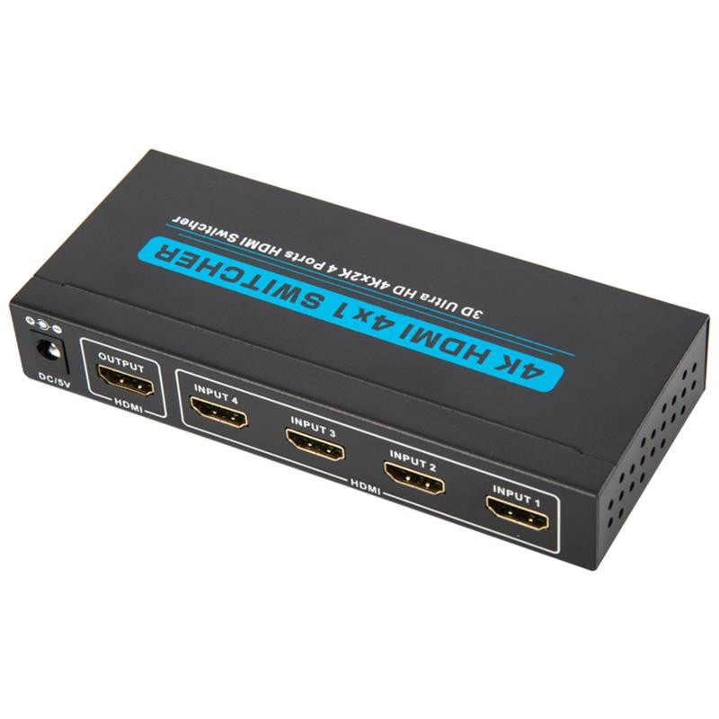 V1.4 4K / 30Hz HDMI 4x1 Switcher Поддръжка 3D Ultra HD 4K * 2K / 30Hz