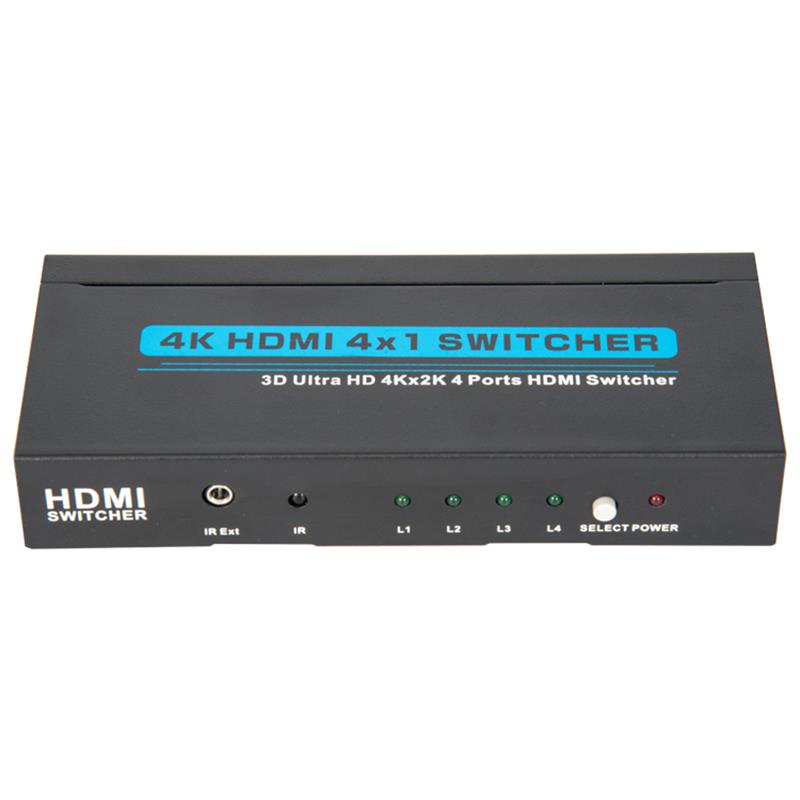 V1.4 4K / 30Hz HDMI 4x1 Switcher Поддръжка 3D Ultra HD 4K * 2K / 30Hz