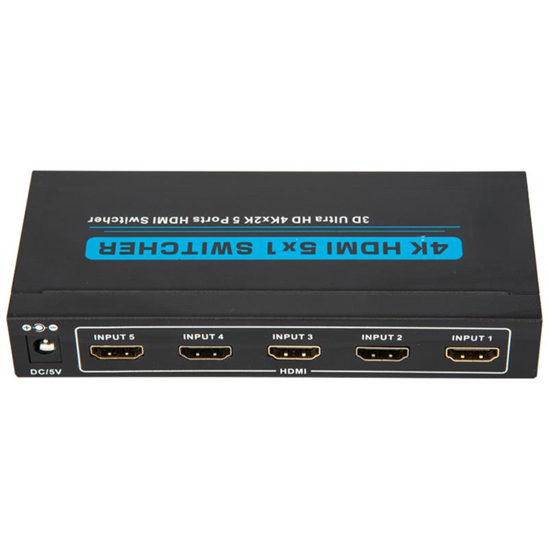 Поддръжка на V1.4 4K / 30Hz HDMI 5x1 превключвател 3D Ultra HD 4K * 2K / 30Hz