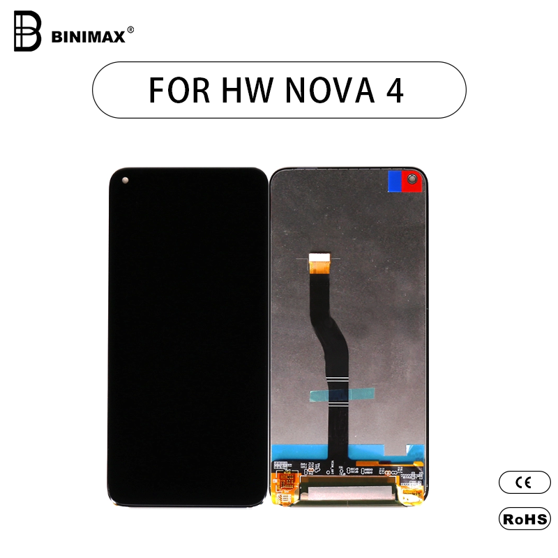 BINIMAX Мобилен телефон TFT LCD екран Екран за сглобяване за HW nova 4