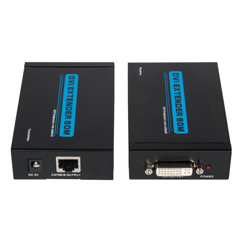 V1.3 1080P DVI удължител над единичен cat5e / 6 До 60м