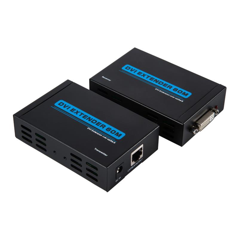 V1.3 1080P DVI удължител над единичен cat5e / 6 До 60м