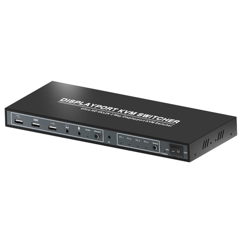 1.2 Displayport KVM 4x1 Switcher Поддръжка 3D Ultra HD 4Kx2K @ 60Hz