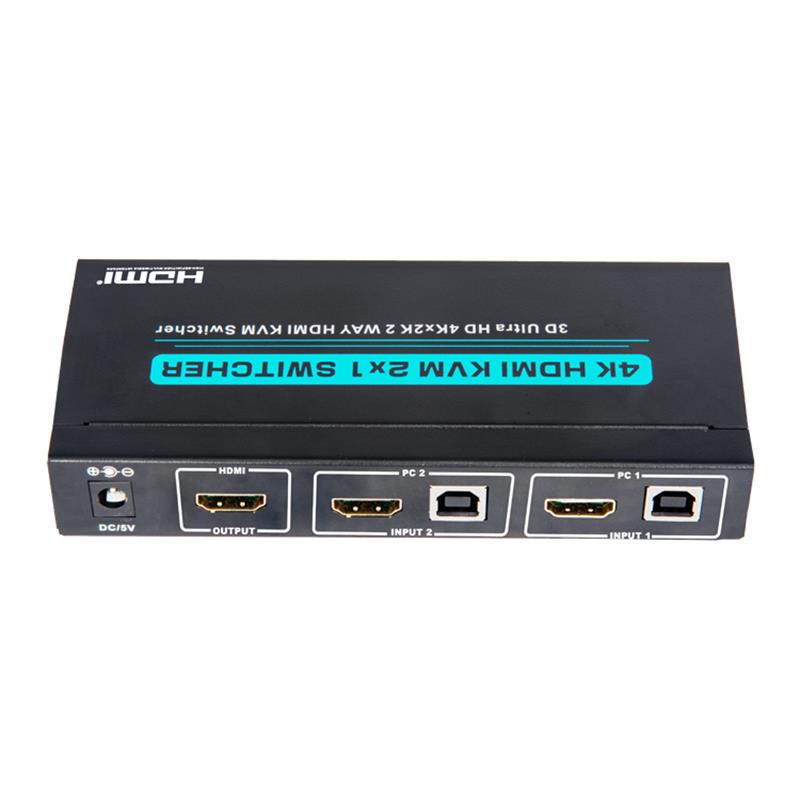 V1.4 HDMI KVM 2x1 Switcher Поддръжка 3D Ултра HD 4K2K/30Hz