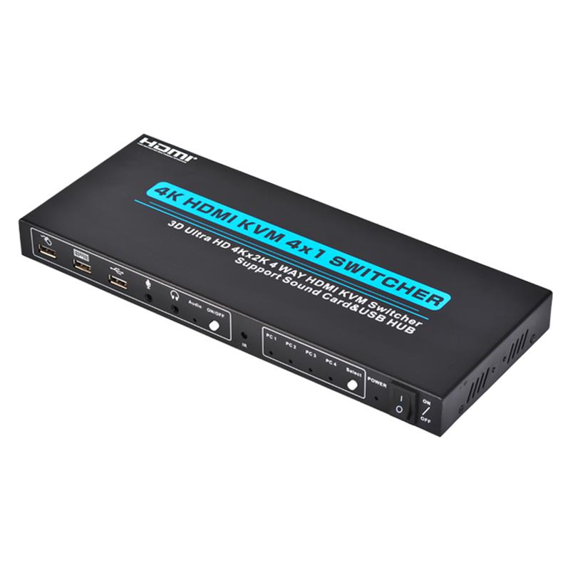 V1.4 HDMI KVM 4x1 Switcher Поддръжка 3D Ултра HD 4K2K/30Hz