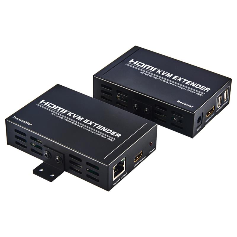 HDMI KVM Extender 60m над Single cat5e / 6 Поддържа Full HD 1080P