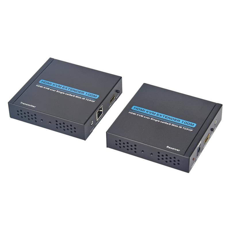 HDMI KVM Разширител 100m над единичен кат5e/6 Поддържане на пълно HD 1080P