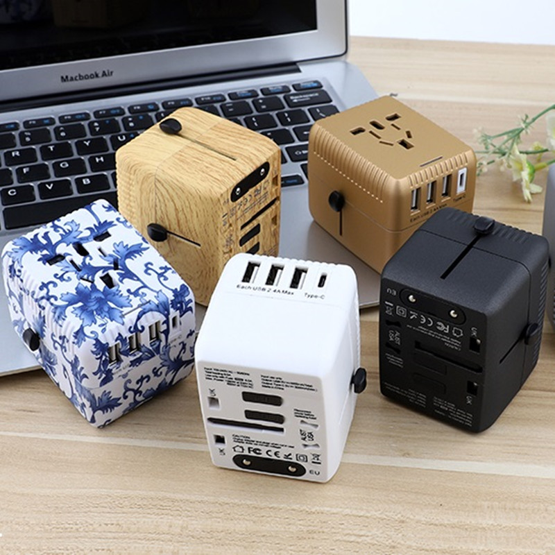 RRRTRAVEL Universal Travel Adapter, International Power Adapter, Worldwide Plug Adaptor с 4 USB Ports, High Speed 5A Wall Charger, All in One AC Socket for USA UK AUS Europe Cell Lappot