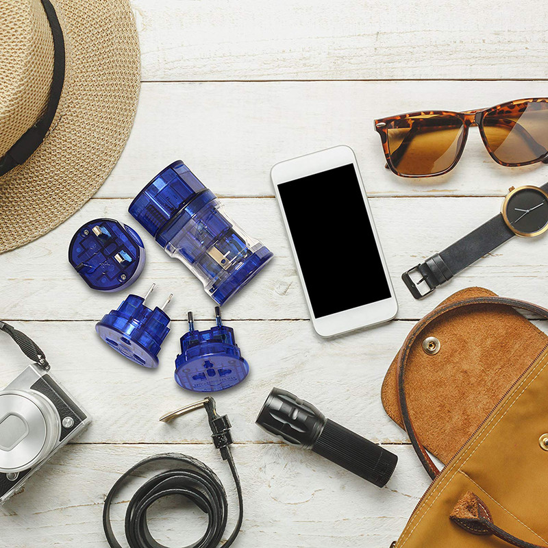 RRTRAVEL 301 Premium Travel адаптер с usb порт, универсален адаптер, международна щепсела [US UK EU AU] 6-части