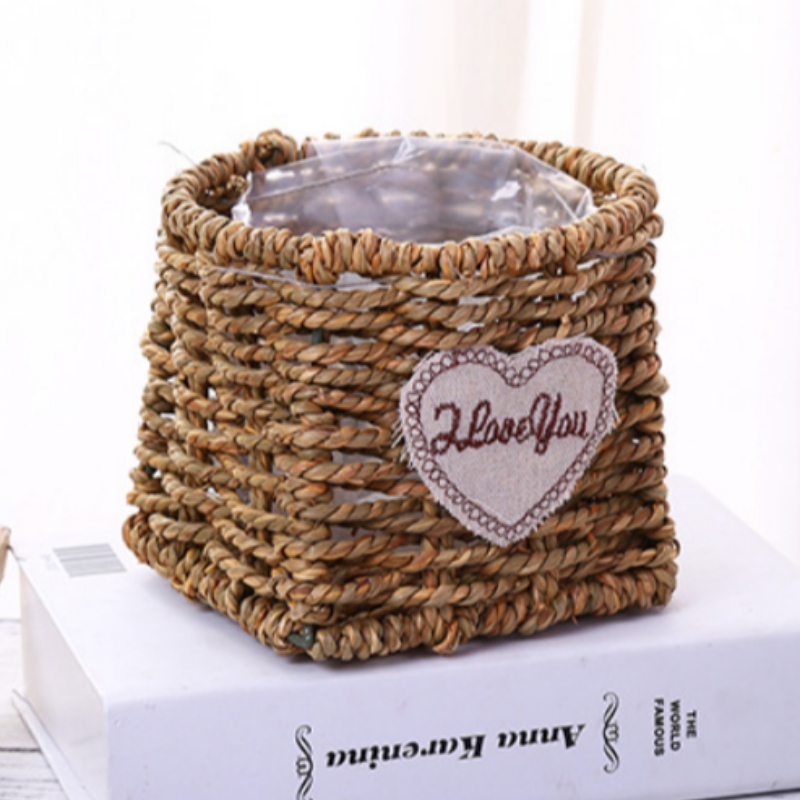 Кошница за цветя с морска трева