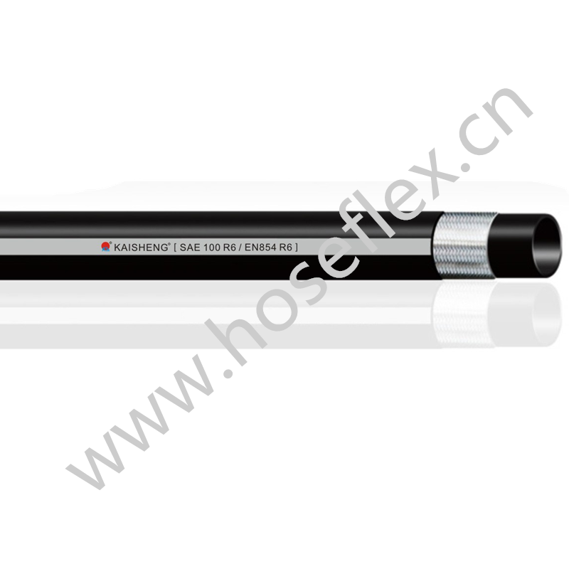 SAE 100 R6 / EN854 R6 Хидравличен маркуч Гумен маркуч с високо налягане