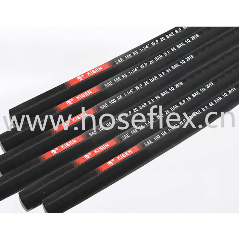 SAE 100 R6 / EN854 R6 Хидравличен маркуч Гумен маркуч с високо налягане