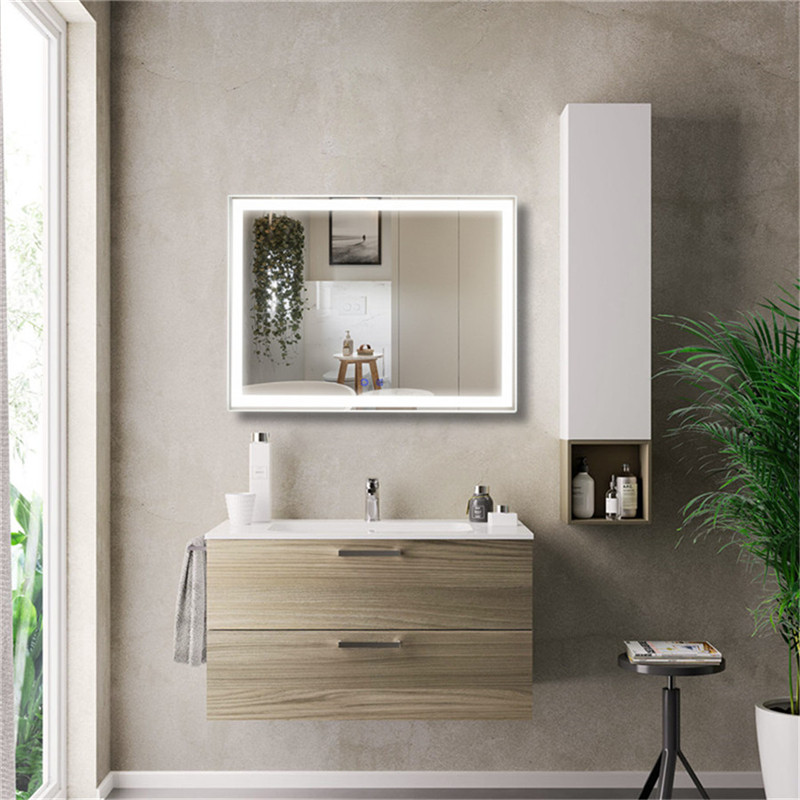 Интериор Дизайн LED Lilliminated Vanity Mirror Bath Mirror Wall- монтирано кожено огледало за баня