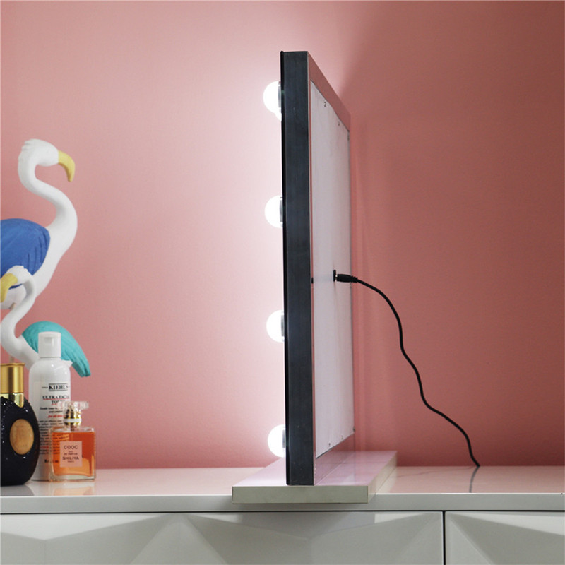 Спално осветени LED Messmetic Mirror Dimmable Bulbs Makeup Vanity Hollywood Mirror