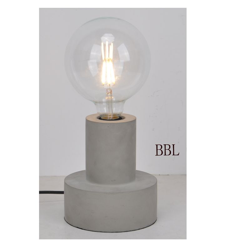 Лампа за маса с бетонна основа с две нива
