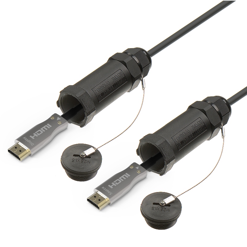Брониран активен оптичен кабел HDMI с4K@ 60hz18G 3D добра за тръбопровод