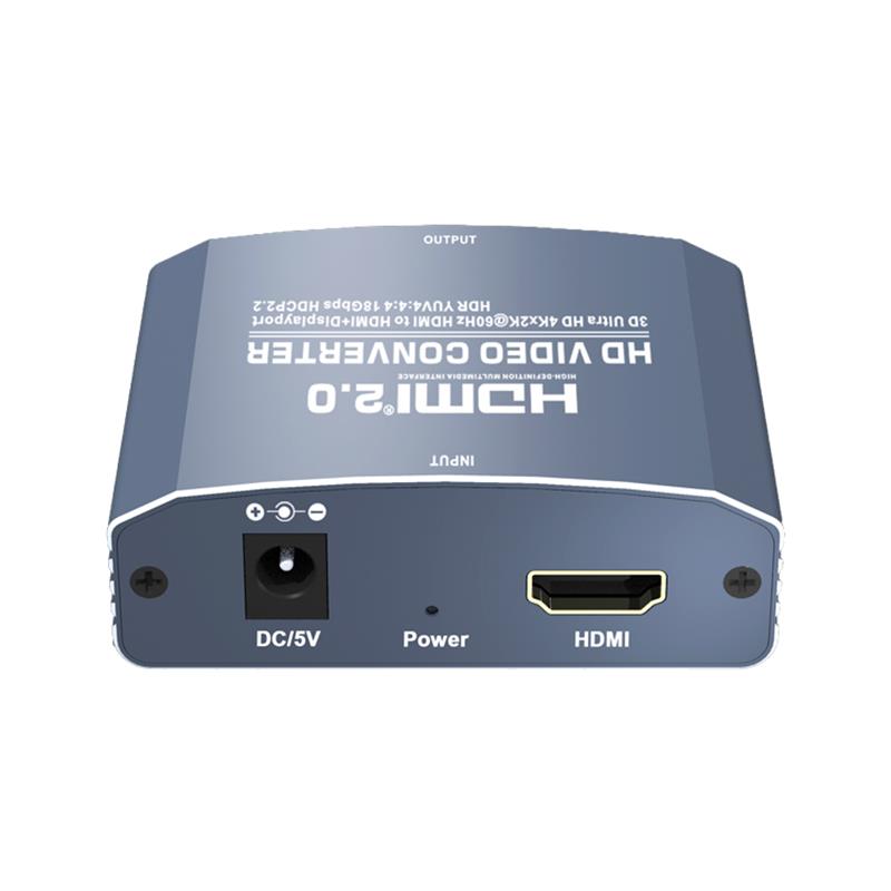 3D Ultra HD 4Kx2K @ 60Hz HDMI към HDMI + DP Converter Поддръжка HDMI2.0 18Gbps HDR YUV4: 4: 4 HDCP2.2