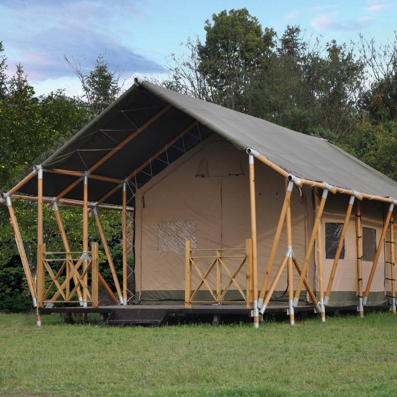 Hot Sale Factory Price Waterproof PVC and Canvas Luxury Safari Glaming Tent for Camp