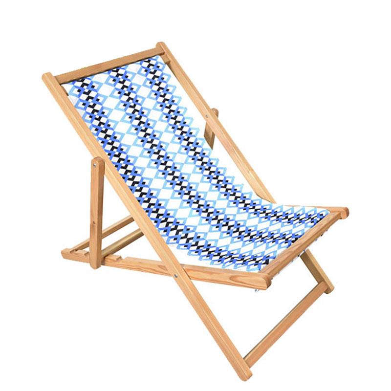 Плажен стол от дървен слинг за градина