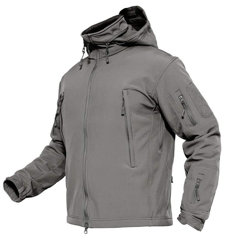 Мъжки тактически Softshell Jakcet мъжки армейски дрехи водоустойчиви по поръчка за зимна разглобяема шапка