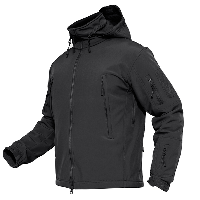 Мъжки тактически Softshell Jakcet мъжки армейски дрехи водоустойчиви по поръчка за зимна разглобяема шапка