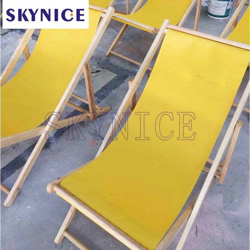 Стабилен дървесен Outdoor Furntiure Foldable Canvas Beach Cheer