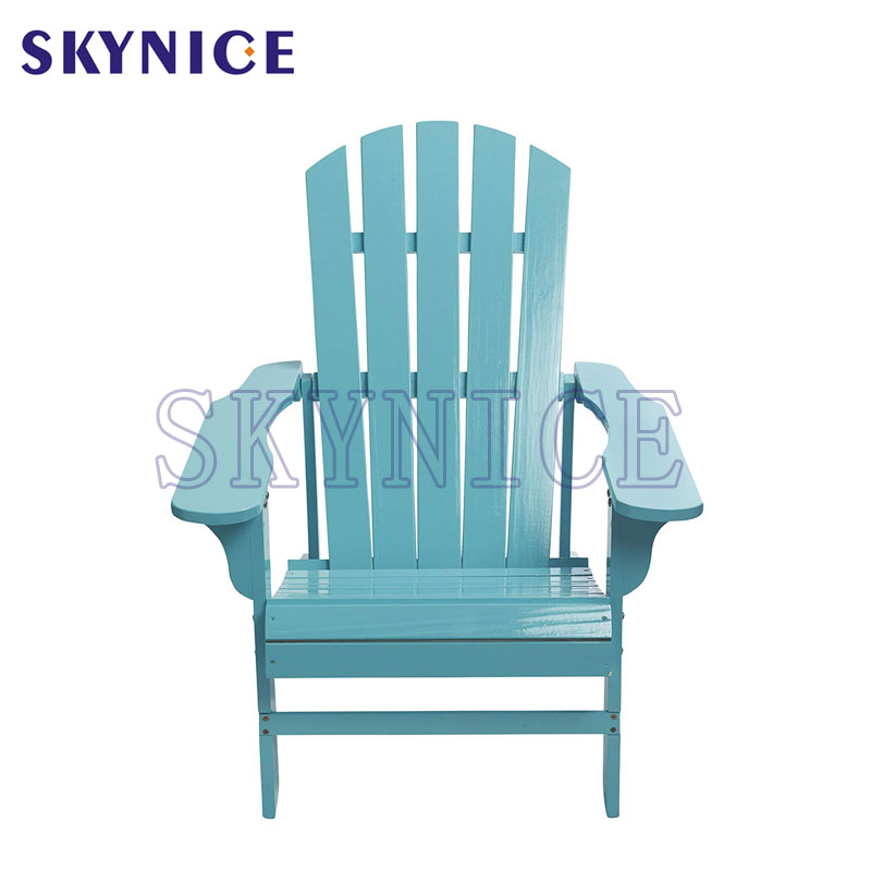 Simple Retro Outdoor Beach Garden Balcony Wood Adirondack Cheer