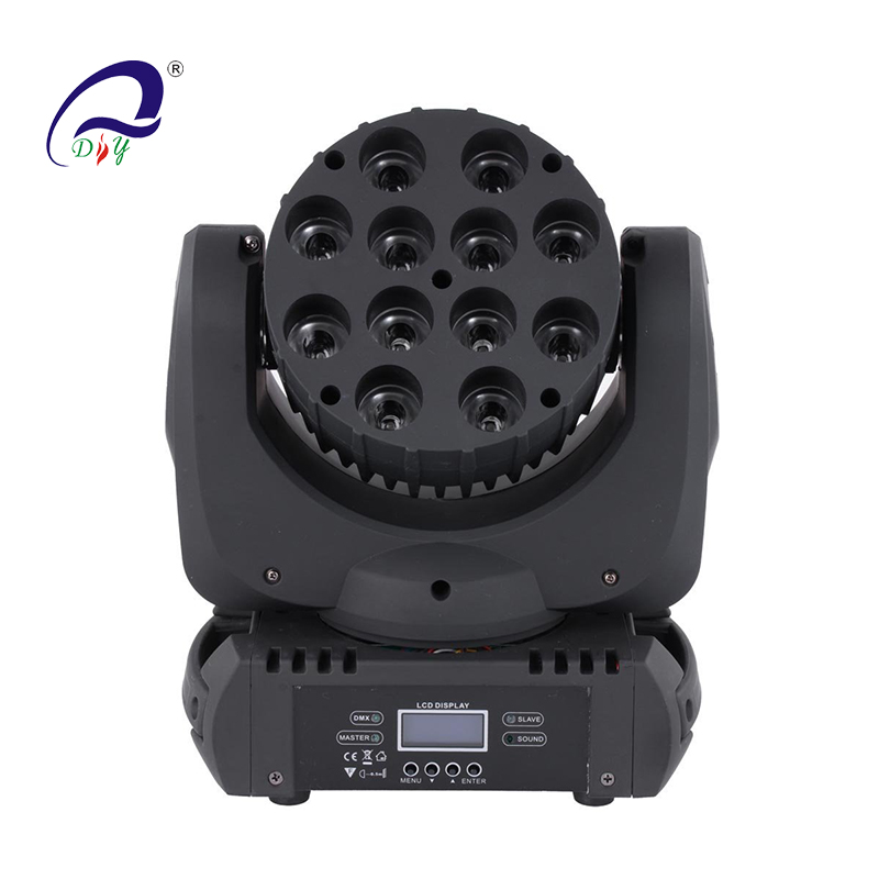 PL56A 12pcs 10w 4in1 RGBW LED Beam Moving Head Light за сцената