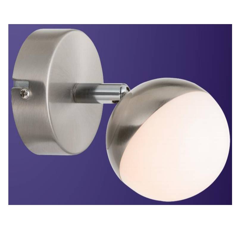 Висок волтажен светодиоден спот светлина-1, полусферичен пластмасов нюанс