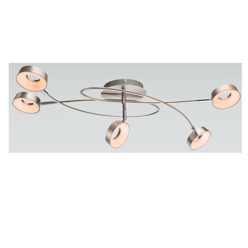 Висок волтажен светодиоден спот светлина-5, с окръжна пластмасова сянка