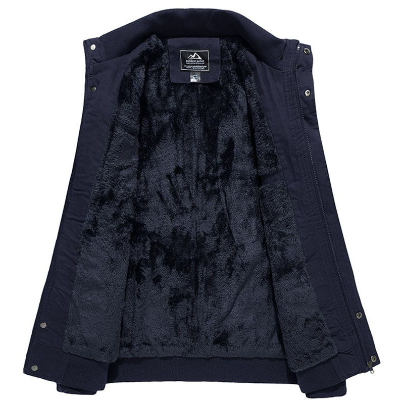 Работно яке мъжете Потребителски Plus Size Bomber Fleece Winter Coat Топло износване Дебел