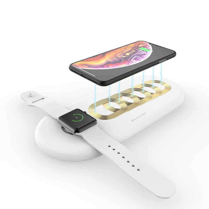 3 в 1 станция за безжично зарядно устройство (за IPhone, Airpods и Apple Watch)