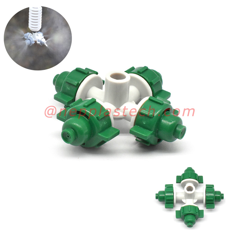 Кръстосано Атомизиращо парниково охлаждане и овлажняване на мъглата спестява вода напояване Микро спринклер